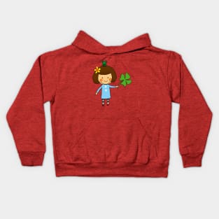 good luck clover Kids Hoodie